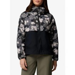 Kurtka wiatrówka damska Columbia Spire Valley Printed Windbreaker. Szare kurtki damskie Columbia, bez wzorów, z softshellu, bez kaptura. Za 296.99 zł.