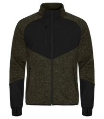 Clique Haines Kurtka polarowa z wkładkami softshell — ciepła i praktyczna. Zielone kurtki męskie CLIQUE, xl, bez wzorów, z dzianiny, bez kaptura. Za 284.91 zł.