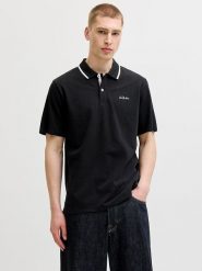 Jack & Jones Koszulka polo "Blaze" w kolorze czarnym rozmiar: XXL. Czarne koszulki polo męskie Jack & Jones, xxl, bez wzorów, bez ramiączek. Za 61.46 zł.