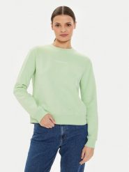 Calvin Klein Jeans Bluza Institutional J20J222548 Zielony Regular Fit. Zielone bluzy bez kaptura damskie Calvin Klein Jeans, xl, z bawełny. Za 239.99 zł.