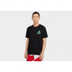 Koszulka sportowa męska Nike Giannis Logo Dri-fit. Czarne t-shirty sportowe męskie Nike, m, bez ramiączek, dri-fit (nike). Za 236.00 zł.