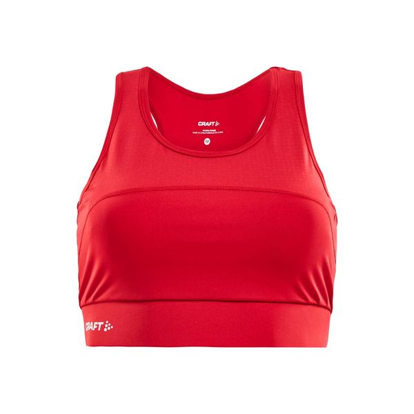 Biustonosz dla kobiet Craft rush. Czerwone biustonosze sportowe damskie Craft, bez wzorów, z jersey. Za 169.99 zł.