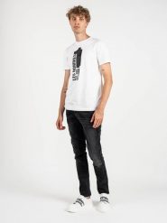 Les Hommes T-shirt | LLT205 721P | Round Neck T-Shirt | Mężczyzna | Biały. Białe t-shirty męskie Les Hommes, m, bez wzorów, z bawełny, bez kołnierzyka. W wyprzedaży za 249.00 zł.