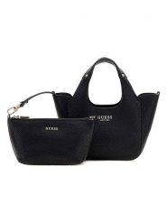 Guess Shopper bag w kolorze czarnym - 46 x 28 x 13 cm rozmiar: onesize. Czarne shopper bag damskie Guess, z aplikacjami, z materiału, przez ramię, bez dodatków. Za 505.13 zł.
