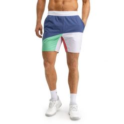 Męskie krótkie spodenki do gry w padla Padel Siroko Prism Erit. Szorty męskie SIROKO, bez wzorów, z materiału. Za 173.00 zł.