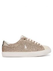 Polo Ralph Lauren Sneakersy RL05556731 Złoty. Żółte buty sportowe dziewczęce Polo Ralph Lauren, bez wzorów, ze skóry, bez zapięcia. Za 429.99 zł.