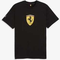 Koszulka sportowa męska Puma Ferrari. Czarne t-shirty sportowe męskie Ferrari, m, bez ramiączek. Za 396.00 zł.