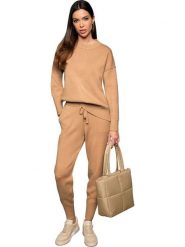 Heine Sweter w kolorze beżowym rozmiar: 42. Brązowe swetry klasyczne damskie Heine, bez kołnierzyka. Za 91.56 zł.