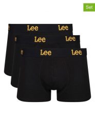 LEE Underwear Bokserki (3 pary) "Harkins" w kolorze czarnym rozmiar: XL. Czarne bokserki męskie LEE Underwear, bez wzorów. Za 52.42 zł.