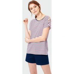 Top w paski. Topy damskie Greenpoint, bez wzorów, z bawełny, bez kołnierzyka. Za 24.99 zł.