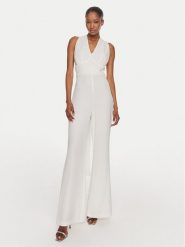 Rinascimento Kombinezon CFC0019513002 Biały Regular Fit. Białe kombinezony damskie RINASCIMENTO, xl, bez wzorów, z syntetyku, bez kołnierzyka, bez ramiączek. Za 359.99 zł.