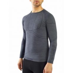 Koszulka temoaktywna męska Viking Lan Pro Merino, z wełną Merino. Szare bielizna termoaktywna męska VIKING, m, bez wzorów, z wełny. Za 187.41 zł.