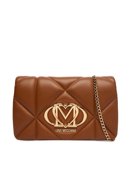 LOVE MOSCHINO Torebka JC4043PP1OLC0200 Brązowy. Brązowe torebki klasyczne damskie Love Moschino, bez wzorów, ze skóry, bez dodatków. Za 709.99 zł.