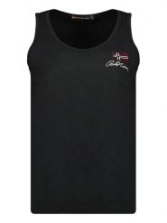 Geographical Norway Top "Jupette" w kolorze czarnym rozmiar: XXL. Czarne topy damskie Geographical Norway, xxl, bez wzorów, z bawełny, bez kołnierzyka. Za 41.69 zł.