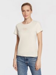 Lee Koszulka w kolorze beżowym rozmiar: S. Brązowe bluzki damskie Lee, s, bez wzorów, z bawełny, bez kołnierzyka, bez ramiączek. Za 80.95 zł.