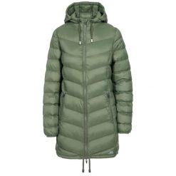 Kurtka Damska Rianna. Szare kurtki damskie Trespass, m, bez wzorów, z puchu, bez kaptura. Za 288.99 zł.