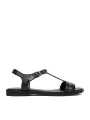 Lasocki Sandały CEO-WI23-FOXI-60 Czarny. Czarne sandały damskie Lasocki, bez wzorów, ze skóry, bez obcasa, na płaskiej podeszwie. Za 149.99 zł.