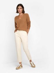 BRAX spodnie sztruksowe - Mara S Kobiety biały, 46. Białe spodnie materiałowe damskie Brax, bez wzorów, z syntetyku, eleganckie. Za 329.95 zł.