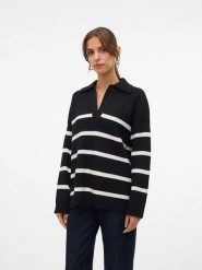 Vero Moda Sweter "Luna" w kolorze kremowo-czarnym rozmiar: M. Brązowe swetry klasyczne damskie Vero Moda, m, ze splotem, bez kołnierzyka. Za 83.62 zł.