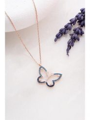 Lodie Silver Srebrny naszyjnik z zawieszką - dł. 42 cm rozmiar: onesize. Niebieskie naszyjniki damskie Lodie Silver, srebrne. Za 65.99 zł.