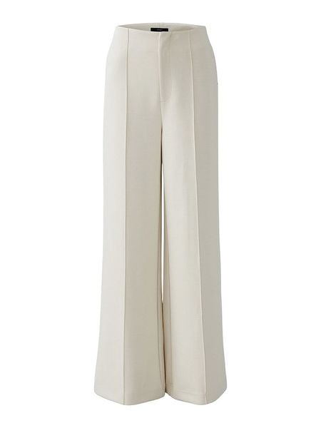 Oui Spodnie w kolorze kremowym rozmiar: 44. Brązowe spodnie materiałowe damskie Oui, bez wzorów, z materiału. Za 305.29 zł.