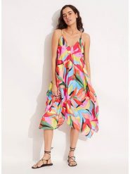 Seafolly Sukienka ze wzorem rozmiar: S. Sukienki damskie Seafolly, s, bez wzorów, z asymetrycznym kołnierzem, bez ramiączek, midi, asymetryczne. Za 184.02 zł.