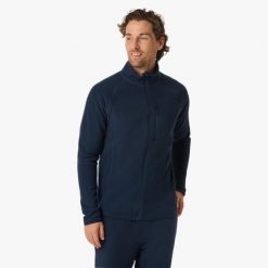 Bluza Polarowa Rozpinana turystyka męska Swedemount Geilo Fleece Full Zip II. Niebieskie bluzy bez kaptura męskie SWEDEMOUNT, m, z polaru. Za 129.99 zł.
