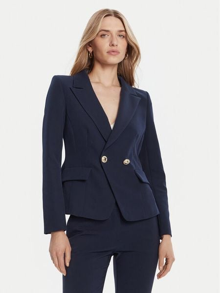 Rinascimento Marynarka CFC0126221003 Granatowy Slim Fit. Niebieskie marynarki i żakiety damskie RINASCIMENTO, xl, bez wzorów, z syntetyku. Za 439.99 zł.