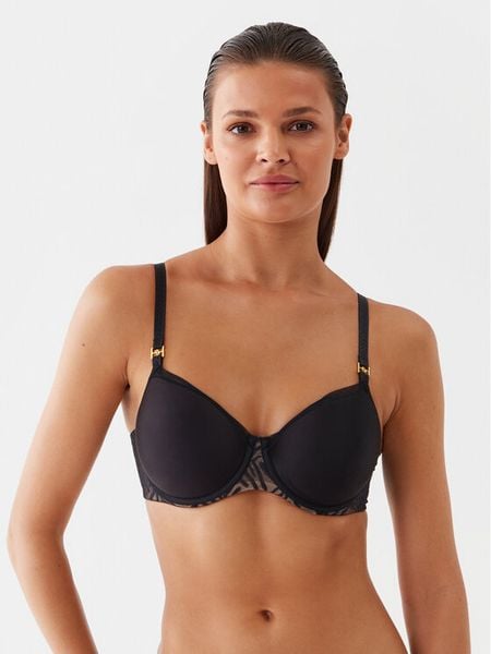 Chantelle Biustonosz z fiszbiną C21T60 Czarny. Czarne biustonosze Chantelle, bez wzorów, z syntetyku. Za 309.99 zł.