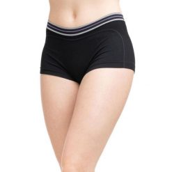 Bokserki z wełną merino damskie Brubeck ACTIVE WOOL. Czarne bokserki i panty damskie Brubeck, s, bez wzorów, z elastanu. Za 43.91 zł.