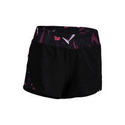Spodenki fitness kardio damskie 500. Czarne spodenki sportowe damskie DOMYOS, l, z elastanu, na fitness i siłownię. W wyprzedaży za 29.99 zł.