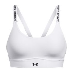 Biustonosz treningowy Under Armour Infinity Mid. Zielone biustonosze sportowe damskie Under Armour, bez wzorów. Za 149.99 zł.