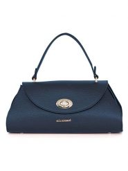 Mia Tomazzi Skórzana torebka "Bardelli" w kolorze granatowym - 33 x 15,5 x 15 cm rozmiar: onesize. Niebieskie torebki klasyczne damskie Mia Tomazzi, bez wzorów, z materiału, bez dodatków. Za 274.99 zł.