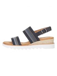 Skechers Sandały "Desert Kiss Hi" w kolorze szarym na obcasie rozmiar: 37. Szare sandały damskie Skechers, bez wzorów, bez obcasa, na koturnie. Za 180.06 zł.