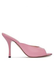 Pinko Klapki Janis 01 SD0003 P006 Różowy. Czerwone klapki damskie Pinko, bez wzorów, ze skóry, bez obcasa. Za 829.99 zł.