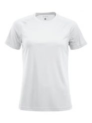 Clique Premium Active-T Women sportowa koszulka z poliestru. Białe bluzki sportowe damskie CLIQUE, m, z poliesteru, bez kołnierzyka, bez ramiączek. Za 124.79 zł.