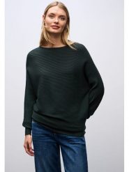 Cecil Sweter w kolorze ciemnozielonym rozmiar: 34. Zielone swetry klasyczne damskie Cecil, ze splotem, bez kołnierzyka. Za 87.19 zł.