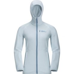 Bluza polarowa damska Jack Wolfskin Kolbenberg Hooded Fz. Niebieskie bluzy bez kaptura damskie Jack Wolfskin, z polaru. Za 339.99 zł.