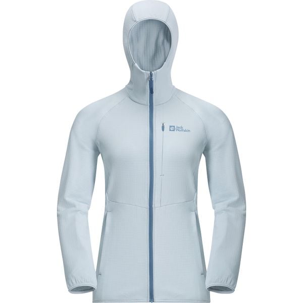 Bluza polarowa damska Jack Wolfskin Kolbenberg Hooded Fz. Niebieskie bluzy bez kaptura damskie Jack Wolfskin, s, z materiału. Za 339.99 zł.