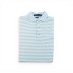 Second life - Koszulka polo męska Polo Ralph Lauren - Stan bardzo dobry. Niebieskie koszulki polo męskie Ralph Lauren, l, bez wzorów, z materiału, bez ramiączek. Za 127.76 zł.