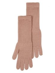 Lanerossi Wełniane rękawiczki "Asia" w kolorze jasnoróżowym - 31 x 7 cm rozmiar: onesize. Różowe rękawiczki damskie Lanerossi, bez wzorów, z wełny. Za 104.39 zł.