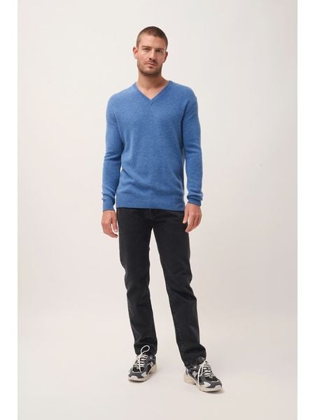 Just Cashmere Kaszmirowy sweter "Nathan" w kolorze niebieskim rozmiar: M. Niebieskie swetry męskie Just Cashmere, m, bez wzorów, z kaszmiru, bez kołnierzyka. Za 565.99 zł.