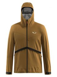 Salewa Kurtka hybrydowa "Puez Powertex" w kolorze khaki rozmiar: L. Brązowe kurtki outdoor męskie Salewa, l, bez wzorów, bez kaptura. Za 461.21 zł.