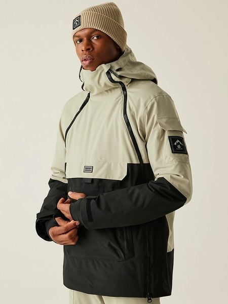 Dare 2b Kurtka narciarska "T-bar II" w kolorze kremowo-czarnym rozmiar: XL. Brązowe kurtki narciarskie i snowboardowe damskie Dare 2b, m, bez wzorów, bez kaptura, narciarskie. Za 501.95 zł.