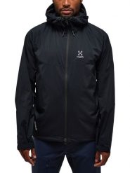 Haglöfs Kurtka softshellowa "Glide" w kolorze czarnym rozmiar: M. Czarne kurtki outdoor męskie Haglöfs, m, bez wzorów, bez kaptura. Za 545.19 zł.