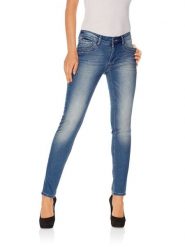 Heine Dżinsy - Skinny fit - w kolorze niebieskim rozmiar: 34. Niebieskie jeansy damskie Heine. Za 136.13 zł.