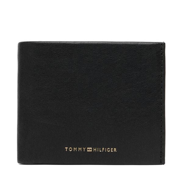 Portfel Tommy Hilfiger. Czarne portfele męskie Tommy Hilfiger, bez wzorów. Za 329.99 zł.