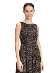 Vera Mont Top w kolorze kremowo-brązowym rozmiar: 40. Brązowe topy damskie Vera Mont, bez wzorów, bez kołnierzyka. Za 104.99 zł.