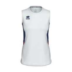 Damski tank top Errea Carry. Białe topy sportowe damskie ERREA, xl, bez wzorów, z materiału, bez ramiączek. Za 182.00 zł.