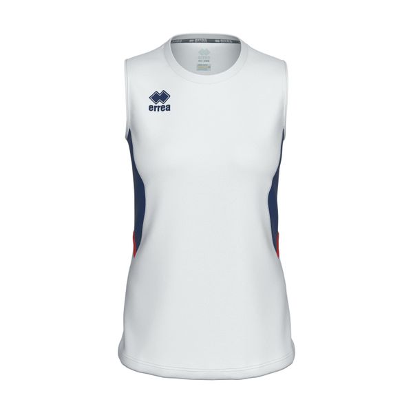 Damski tank top Errea Carry. Białe topy sportowe damskie ERREA, xl, bez wzorów, z materiału, bez ramiączek. Za 198.99 zł.